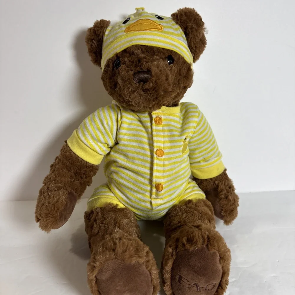 FAO Schwarz Teddy Bear Yellow Duck Outfit 12